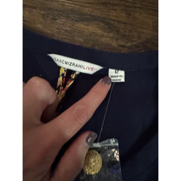 Isaac Mizrahi Live Estate Women’s Blazer Navy Blue Sz:12 - Picture 3 of 6